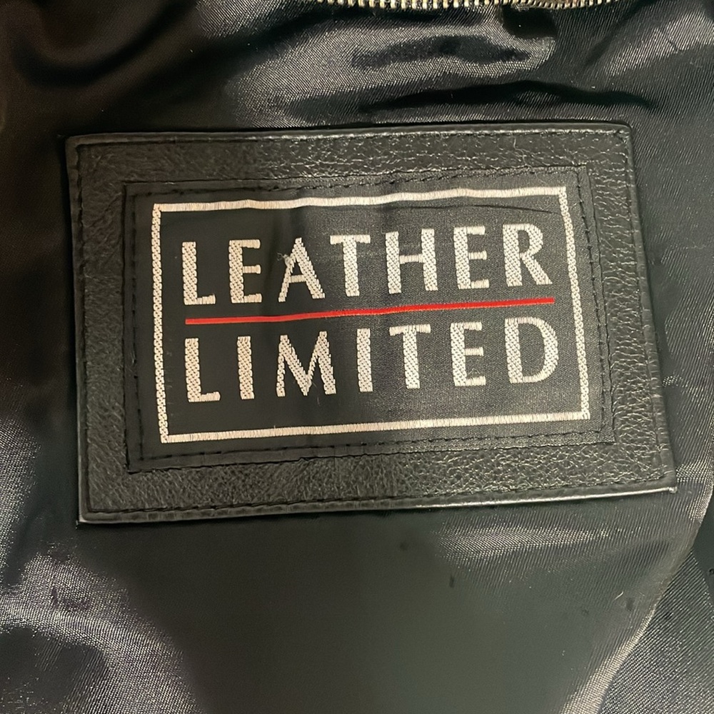 Leather jacket black - size large - Picture 13 of 16